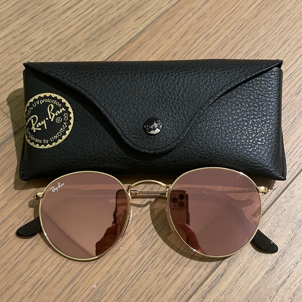 Ray-Ban Round Metal Classic Flash Lenses